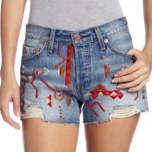 Levi’s Tribal cutoff jean shorts